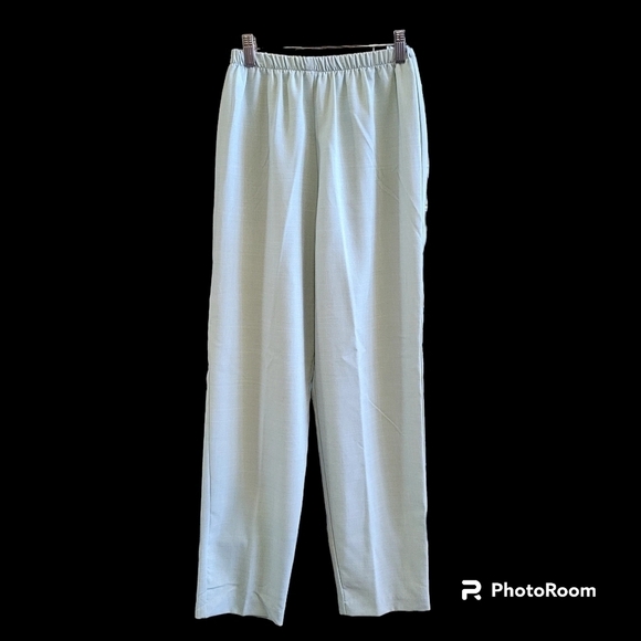 Mint Green Small Petite Dress Jacket Pant Suit Coordinated Set - Picture 2 of 5